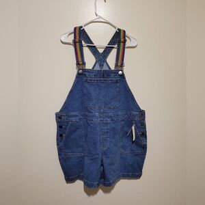 NWT Lane Bryant Denim Overalls with‎ Multicolor Straps